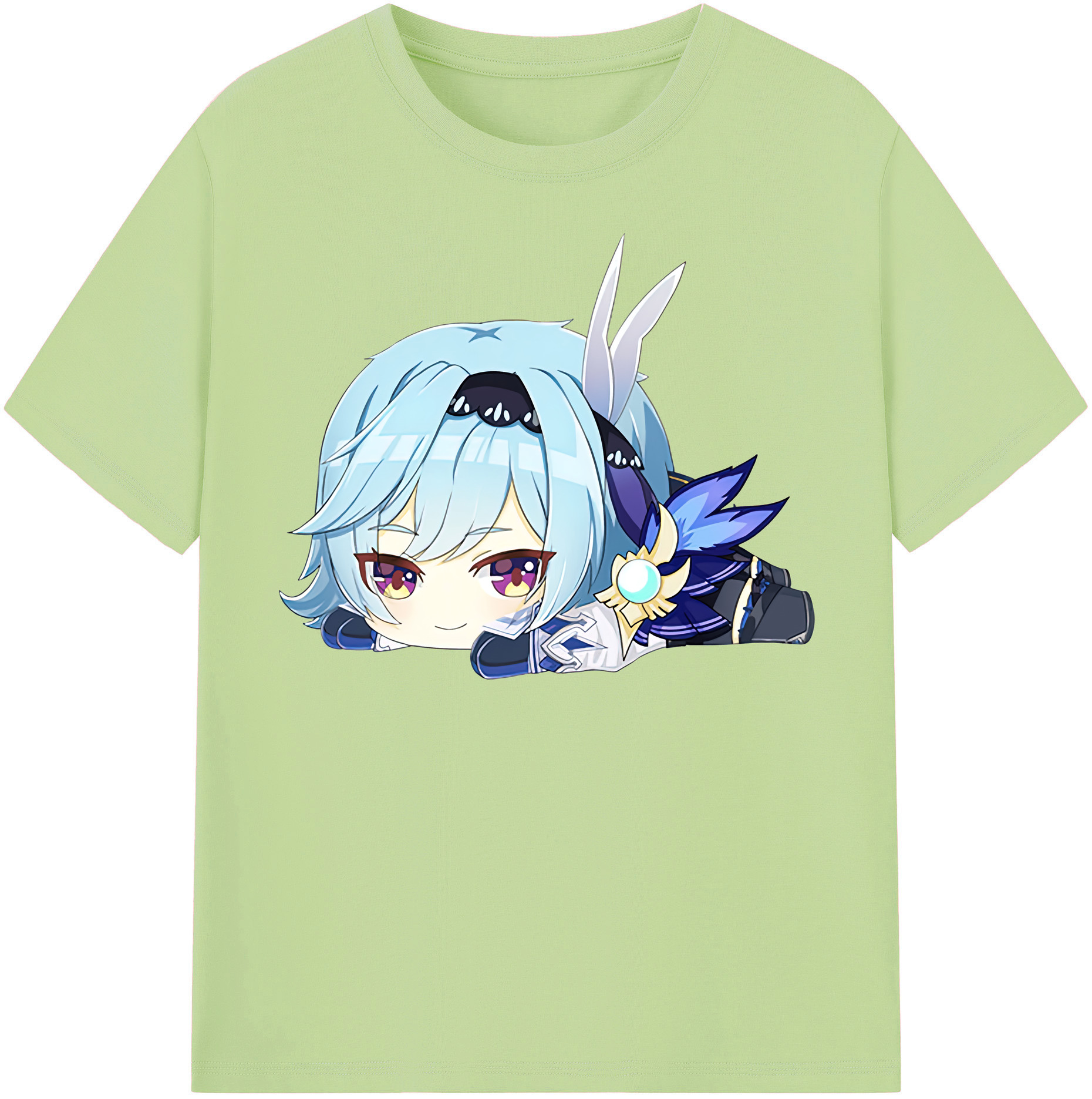 げんし神 优菈 ゆうら genshin Yūra 綿100％半袖Tシャツ（フロントプリント）